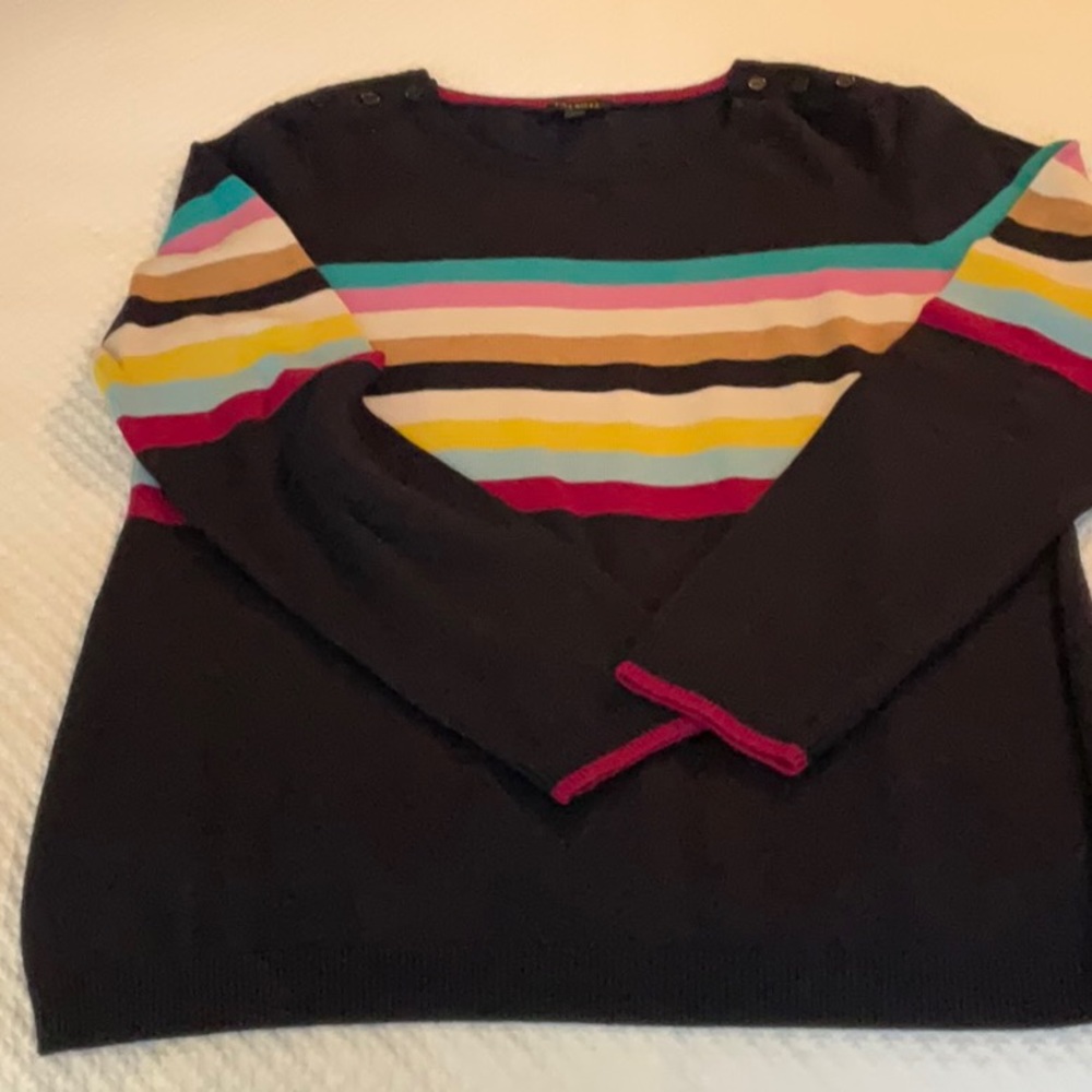 Talbots Striped Crewneck Sweater